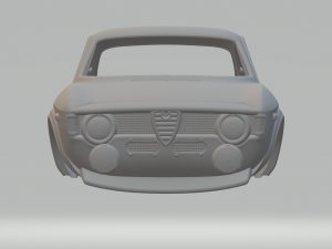 Alfa romeo giulia rally Model Cetak 3D