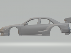 Peugeot 406 stock car custom 3Dプリントモデル