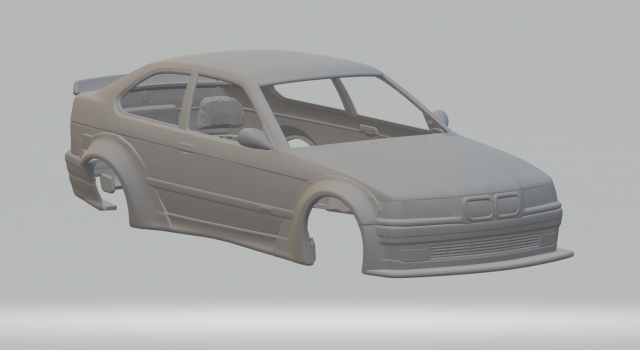 325 sport rocket bunny 3D-Druckmodell .c4d .max .obj .3ds .fbx .stl .blend 