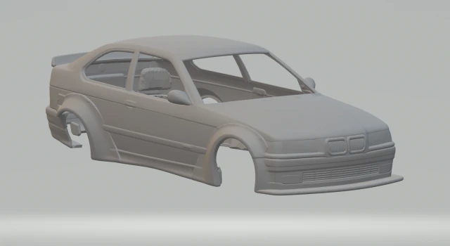 325 sport rocket bunny 3D Print Model .c4d .max .obj .3ds .fbx .stl .blend