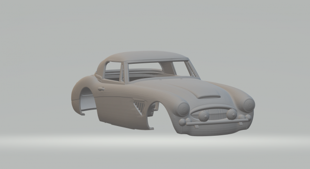 Austin healey 3000 3Dプリントモデル .c4d .max .obj .3ds .fbx .stl .blend 