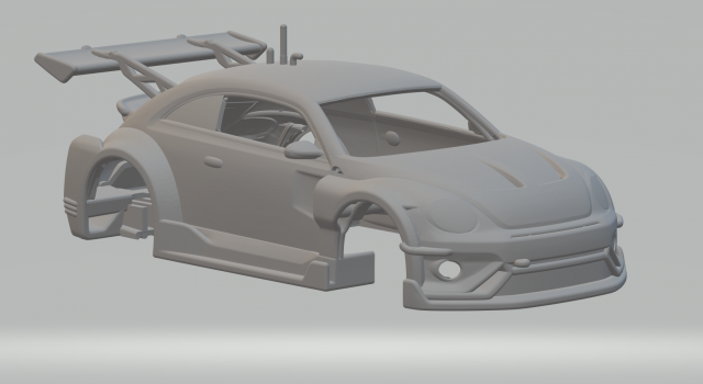 Vw race car 3D 打印模型 .c4d .max .obj .3ds .fbx .stl .blend 