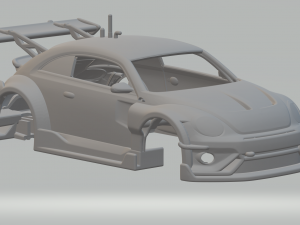 Vw race car 3D 프린트 모델