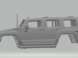 Hummer h3 3D 打印模型
