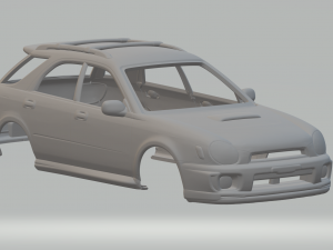 Subaru wrx wagon 3D Baskı Modeli