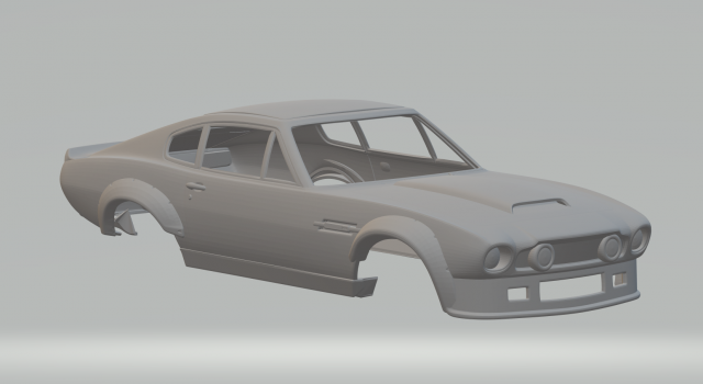 Aston martin race car Model Cetak 3D .c4d .max .obj .3ds .fbx .stl .blend 