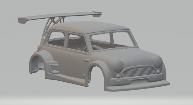Cooper extreme race car 3D Print Model .c4d .max .obj .3ds .fbx .stl .blend 