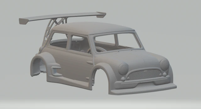 Cooper extreme race car 3D Print Model .c4d .max .obj .3ds .fbx .stl .blend