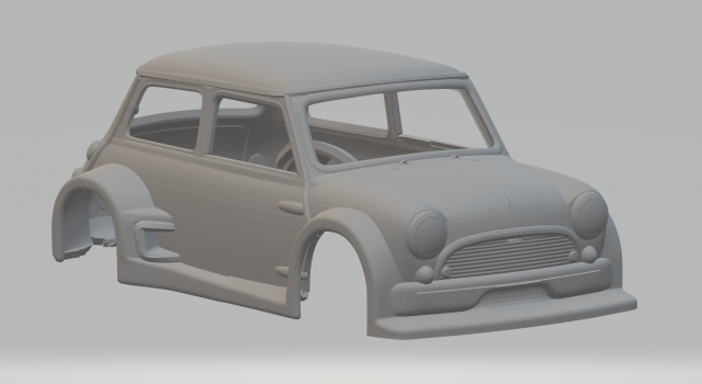 Cooper extreme race car v2 3D Принт Модель .c4d .max .obj .3ds .fbx .stl .blend 