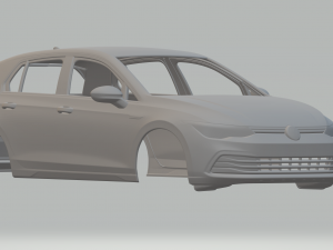 Volkswagen golf mk8 3D Print Model