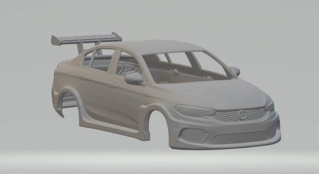 Fiat tipo 3D Print Model .c4d .max .obj .3ds .fbx .stl .blend 