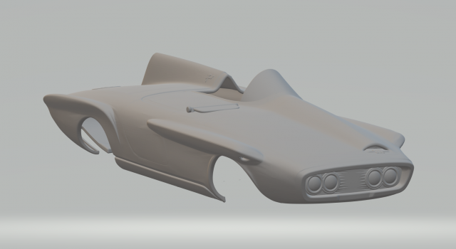 PLYMOUTH XNR 1960 Modelo de Impressão 3D .c4d .max .obj .3ds .fbx .stl .blend