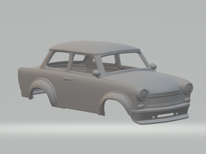 Trabant 601 rally custom car 3Dプリントモデル