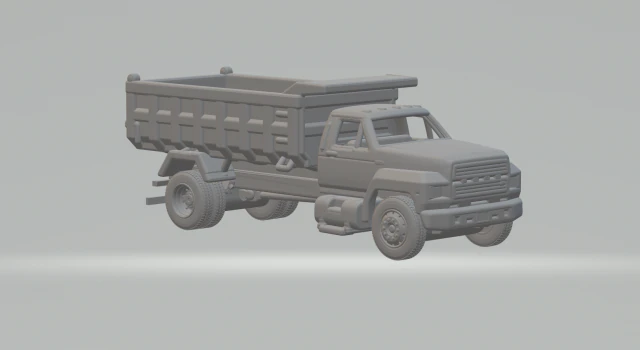 F800 dumper 1991 3D Print Model .c4d .max .obj .3ds .fbx .stl .blend