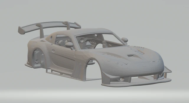 Ginetta g55 3D Print Model .c4d .max .obj .3ds .fbx .stl .blend 
