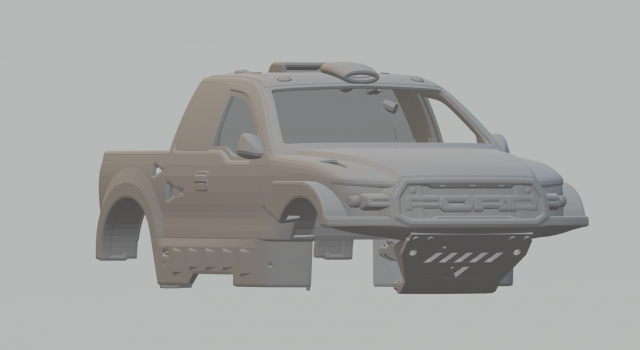 F150 short rally Modelo de impresión 3D .c4d .max .obj .3ds .fbx .stl .blend 