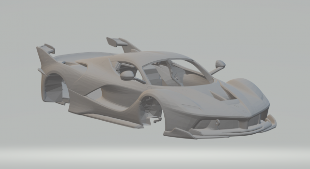Ferrari FXX-K Model Cetak 3D .c4d .max .obj .3ds .fbx .stl .blend