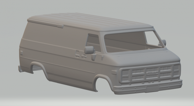 Gmc vandura 3D-printmodel .c4d .max .obj .3ds .fbx .stl .blend 