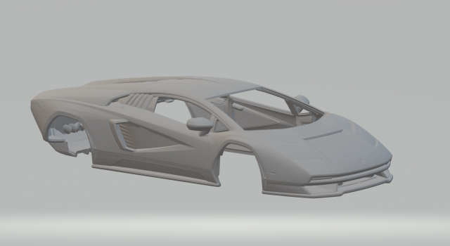 Countach 3D Принт Модель .c4d .max .obj .3ds .fbx .stl .blend 
