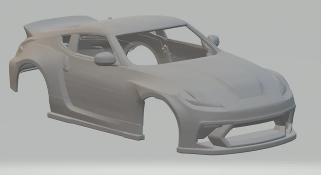 Nissan 370z custom 3D Print Model .c4d .max .obj .3ds .fbx .stl .blend 