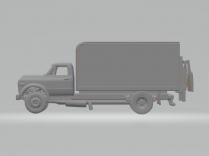 Chevrolet c50 box 3Dプリントモデル