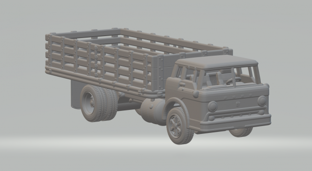 C800 coe flatbed 3D प्रिंट मॉडल .c4d .max .obj .3ds .fbx .stl .blend 