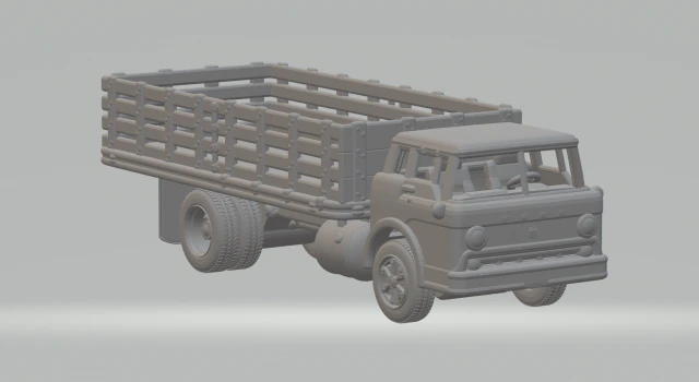 C800 coe flatbed 3D Print Model .c4d .max .obj .3ds .fbx .stl .blend