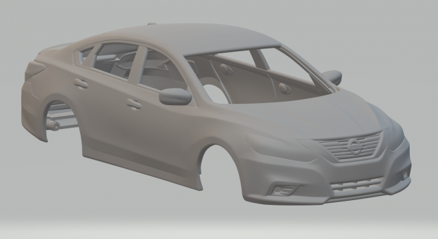Nissan altima sr 3D 打印模型 .c4d .max .obj .3ds .fbx .stl .blend 