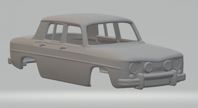 Renault r8 3D Print Model .c4d .max .obj .3ds .fbx .stl .blend 