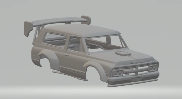 Gmc jimmy custom extreme 3D Print Model .c4d .max .obj .3ds .fbx .stl .blend