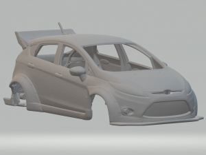 Fiesta custom car 3D-printmodel
