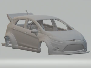 Fiesta custom car 3D Print Model