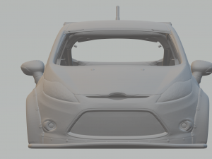 Fiesta custom car 3D-printmodel