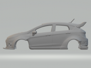 Fiesta custom car 3D-printmodel