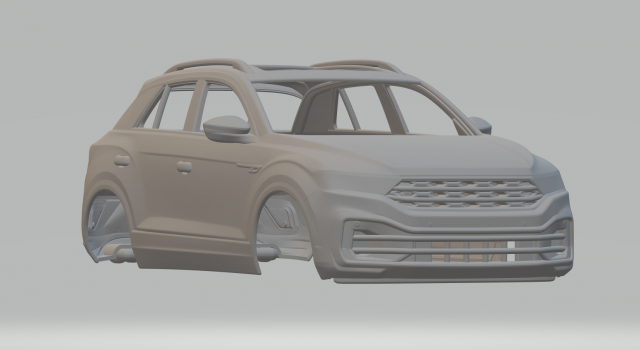 Volkswagen t-roc 3D 프린트 모델 .c4d .max .obj .3ds .fbx .stl .blend 