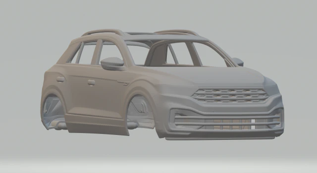 Volkswagen t-roc 3D Print Model .c4d .max .obj .3ds .fbx .stl .blend 