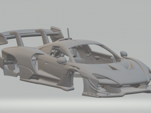 Mclaren senna gtr 3Dプリントモデル