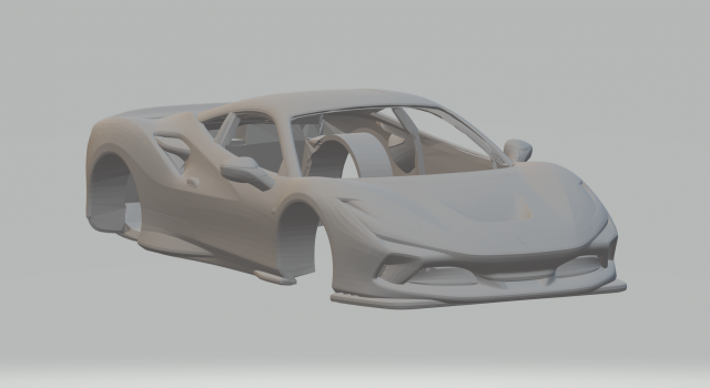 Ferrari f8 tributo 3D प्रिंट मॉडल .c4d .max .obj .3ds .fbx .stl .blend 