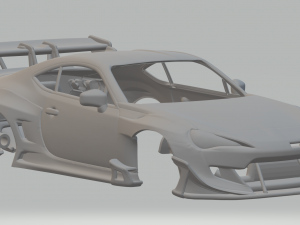 SUBARU BRZ RACE CUSTOM 3D प्रिंट मॉडल