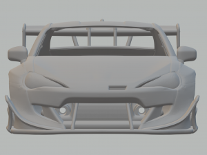 SUBARU BRZ RACE CUSTOM 3D Print Model