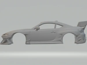SUBARU BRZ RACE CUSTOM 3D Print Model