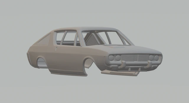 Renault r17 3D Print Model .c4d .max .obj .3ds .fbx .stl .blend 