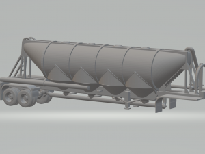 CEMENT SEMI TRAILER usa Modelo de impresión 3D