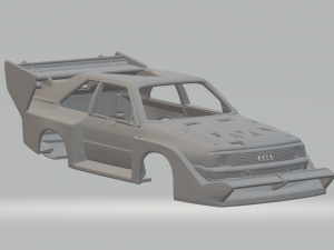Audi quattro rally Pikes Peak 3D Print Model