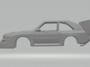 Audi quattro rally Pikes Peak 3D-printmodel