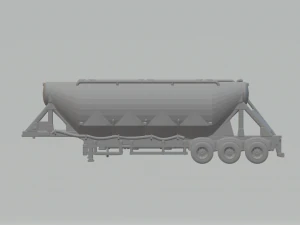 CEMENT SEMI TRAILER brazil 3D Print Model
