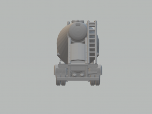 CEMENT SEMI TRAILER brazil Modello di stampa 3D