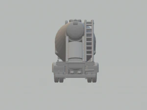 CEMENT SEMI TRAILER brazil 3D Print Model