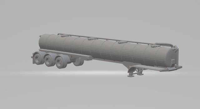 Trailer water tank Modelo de impresión 3D .c4d .max .obj .3ds .fbx .stl .blend 