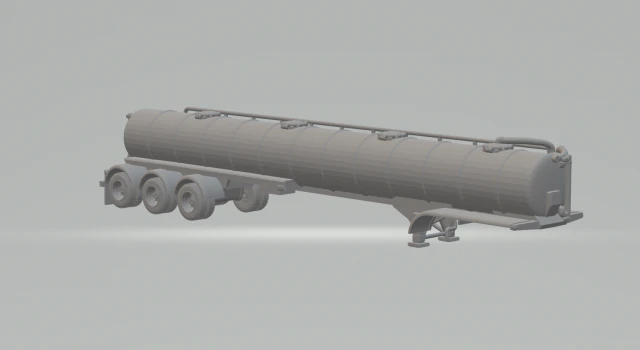 Trailer water tank 3D Print Model .c4d .max .obj .3ds .fbx .stl .blend 